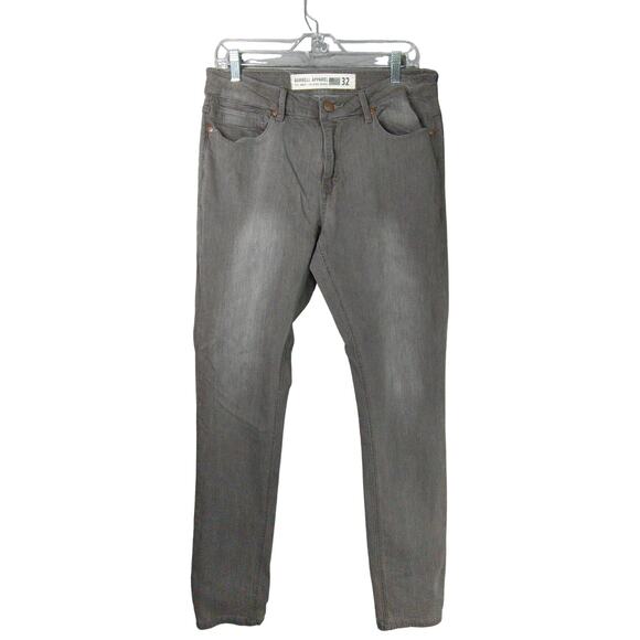 Barbell Apparel Jeans Mens 32x33 Gray Athletic Fit Stretch - Picture 1 of 10